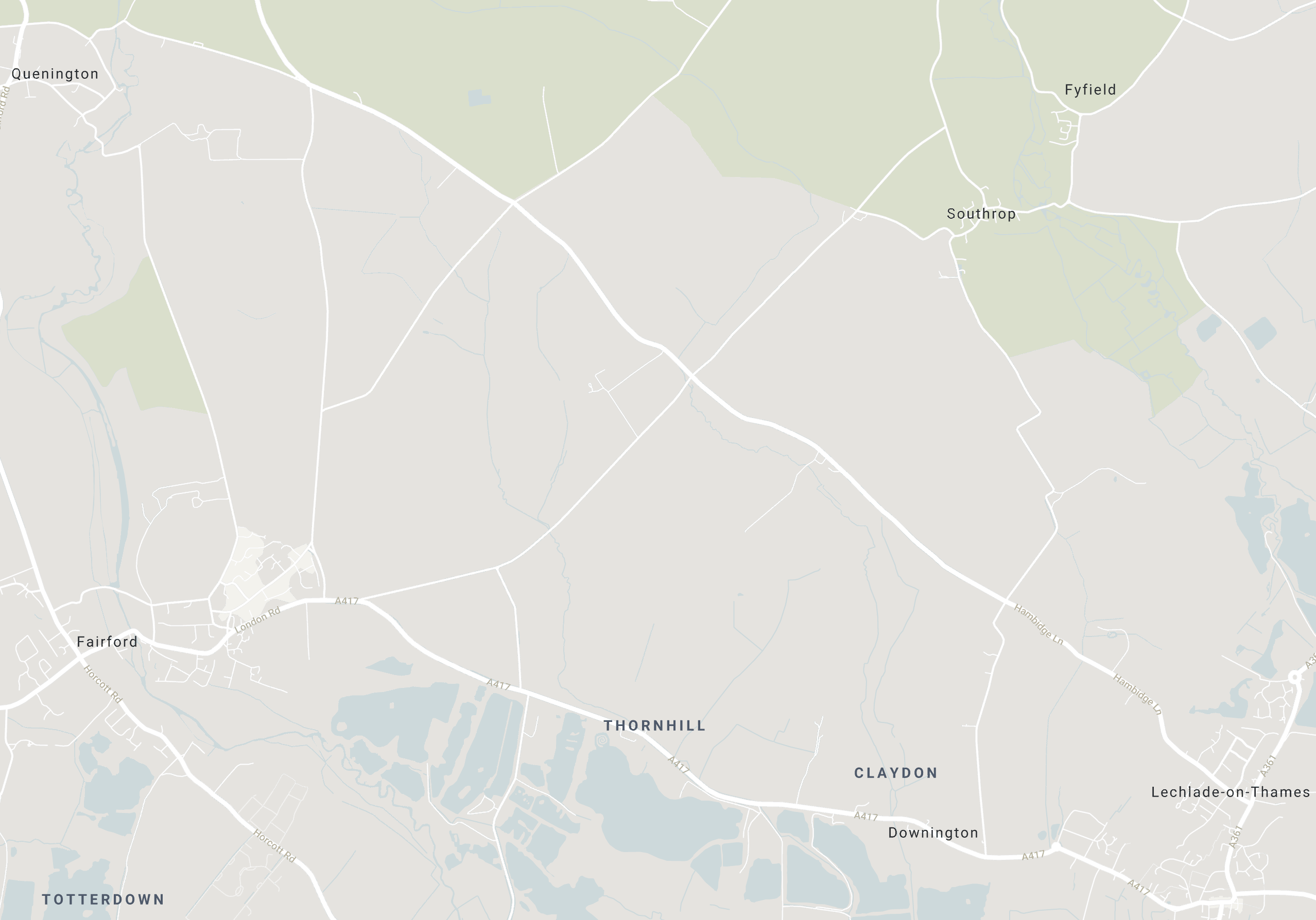 Map of Southrop